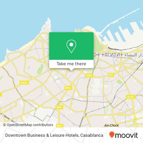Downtown Business & Leisure Hotels map