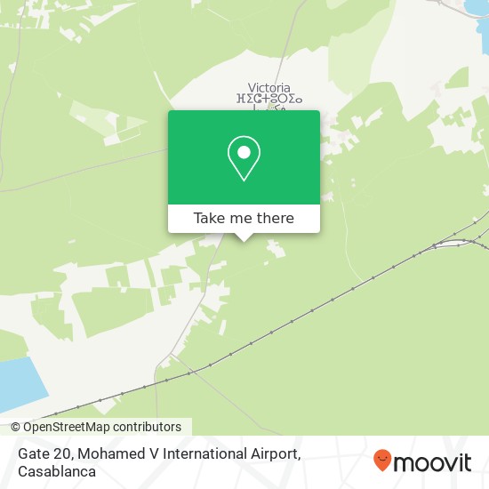 Gate 20, Mohamed V International Airport map
