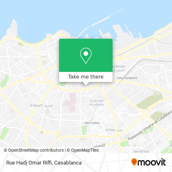 Rue Hadj Omar Riffi map