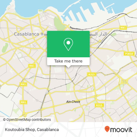 Koutoubia Shop map