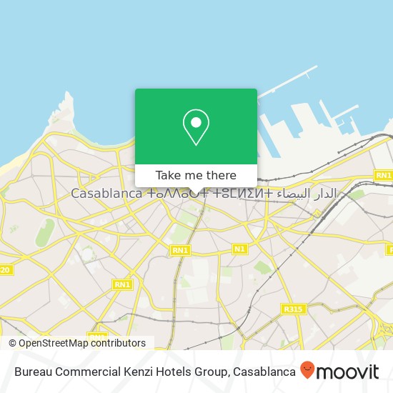 Bureau Commercial Kenzi Hotels Group map