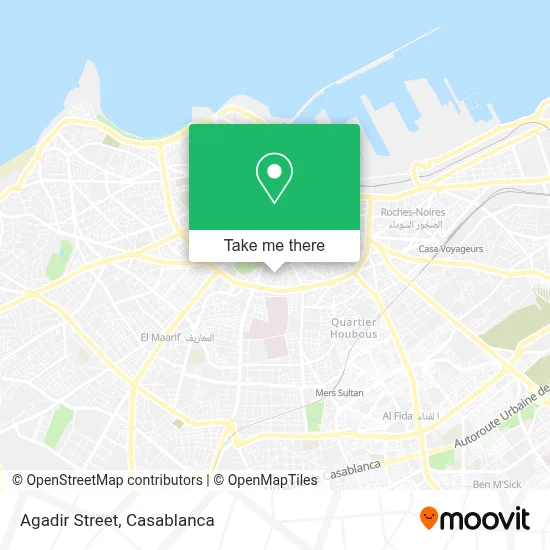 Agadir Street map
