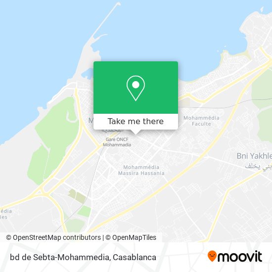 bd de Sebta-Mohammedia map