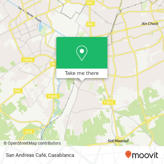 San Andreas Café map