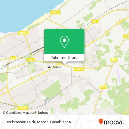 Les brasseries du Maroc map