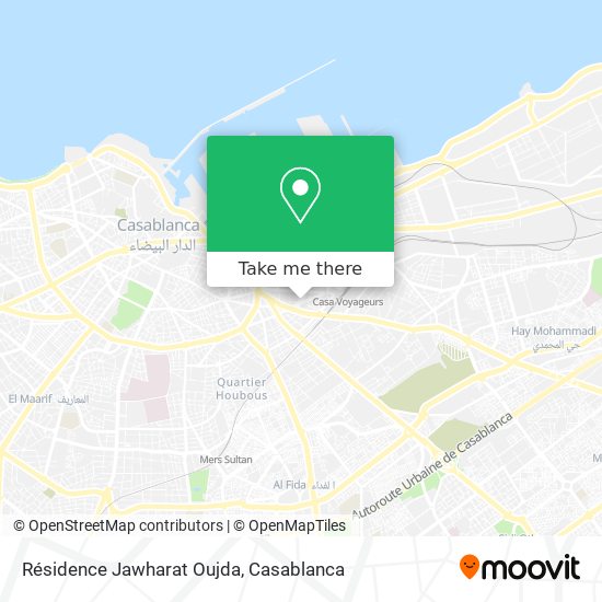 Résidence Jawharat Oujda map