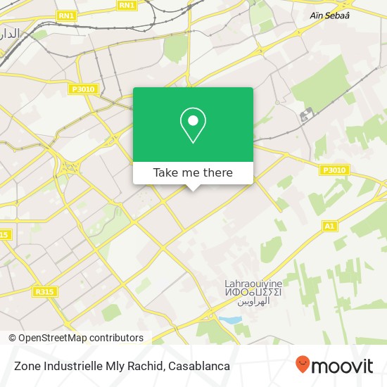 Zone Industrielle Mly Rachid map
