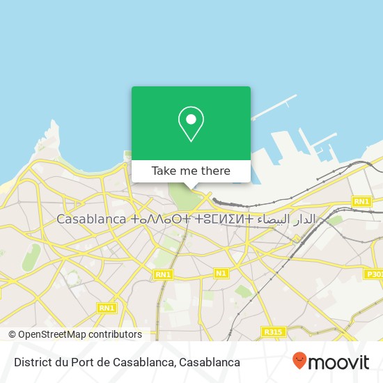 District du Port de Casablanca map