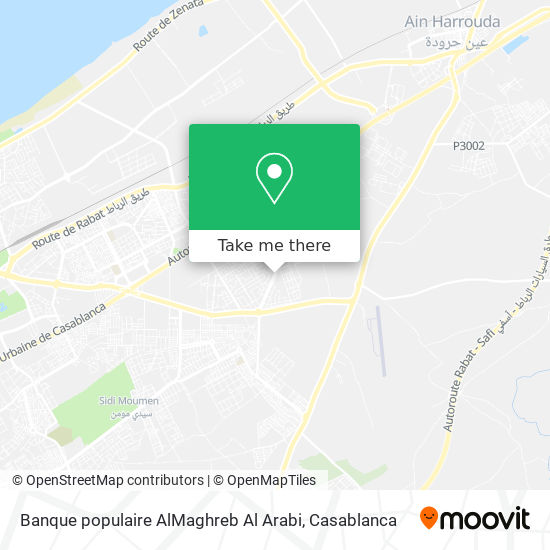 Banque populaire AlMaghreb Al Arabi map