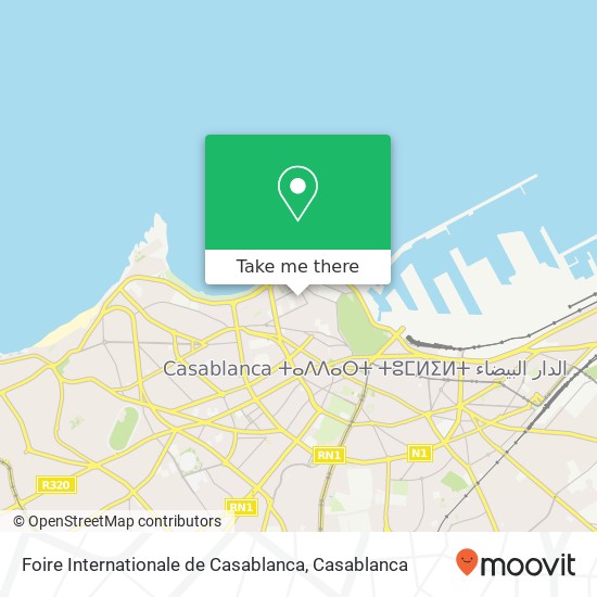 Foire Internationale de Casablanca map