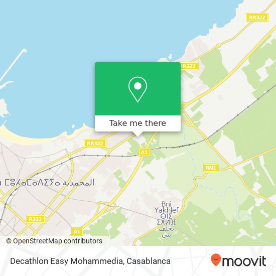 Decathlon Easy Mohammedia map