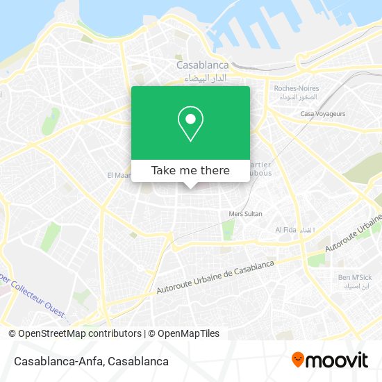Casablanca-Anfa map
