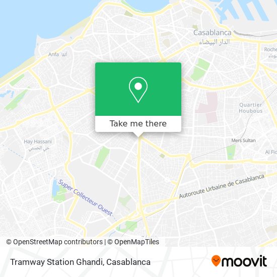 Tramway Station Ghandi map