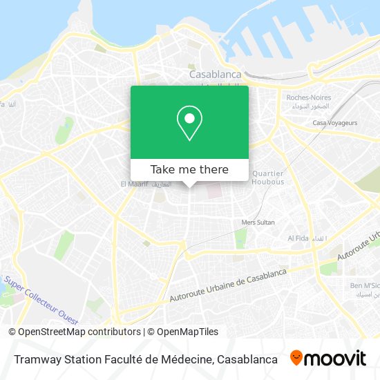 Tramway Station Faculté de Médecine map