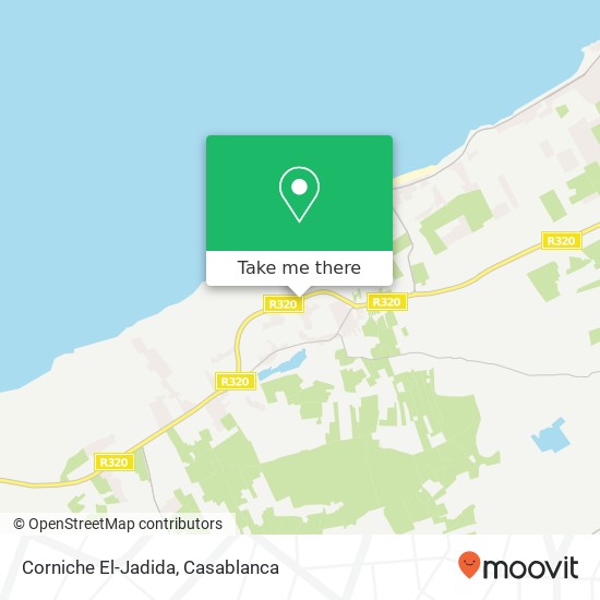 Corniche El-Jadida map