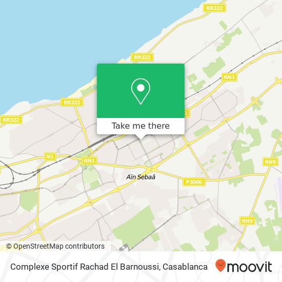 Complexe Sportif Rachad El Barnoussi map