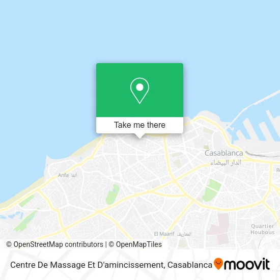 Centre De Massage Et D'amincissement map