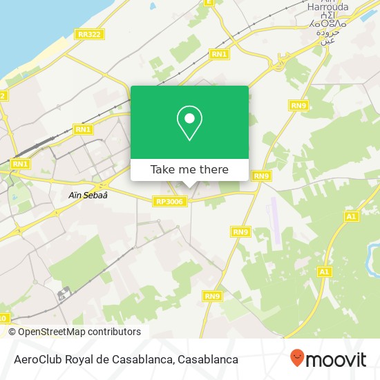 AeroClub Royal de Casablanca map