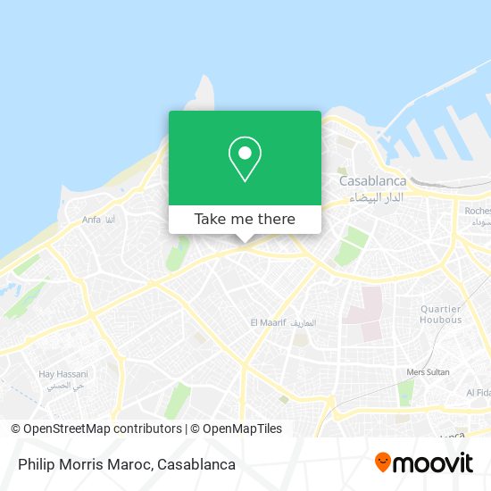 Philip Morris Maroc map
