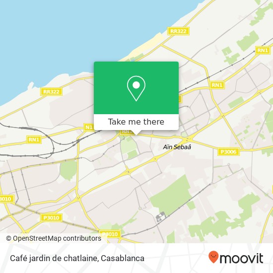 Café jardin de chatlaine map