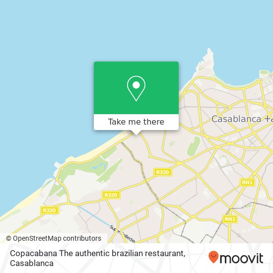 Copacabana The authentic brazilian restaurant map