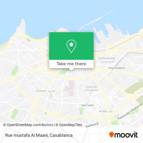 Rue mustafa Al Maani map