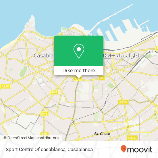 Sport Centre Of casablanca map