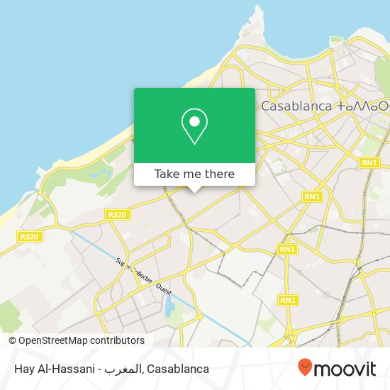 Hay Al-Hassani - المغرب map