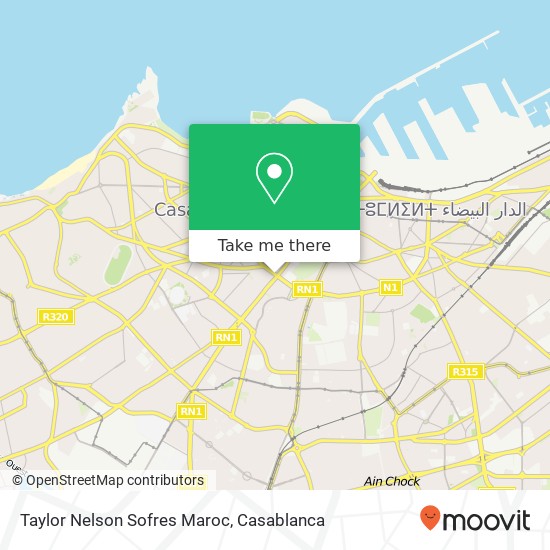 Taylor Nelson Sofres Maroc map