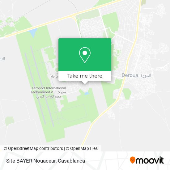 Site BAYER Nouaceur map