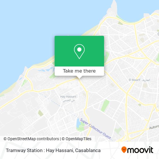Tramway Station : Hay Hassani map