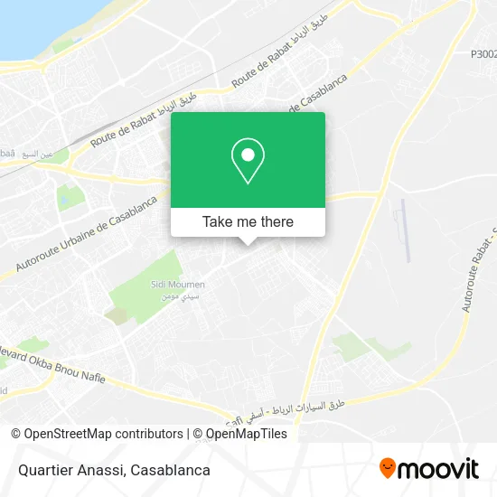 Quartier Anassi map