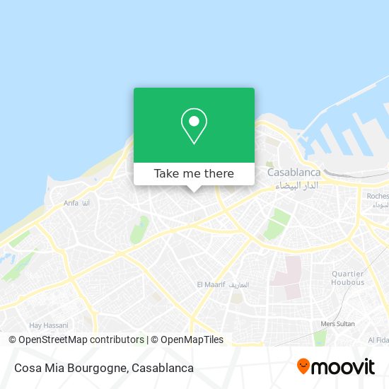 Cosa Mia Bourgogne map