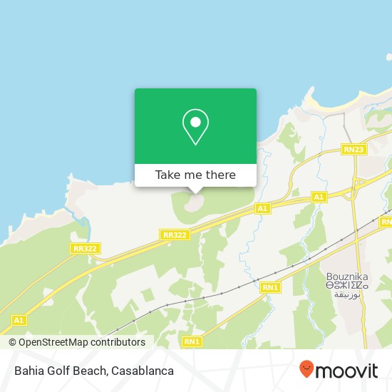 Bahia Golf Beach map