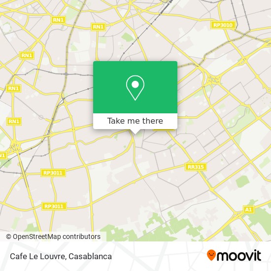 Cafe Le Louvre map