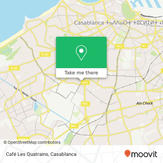 Café Les Quatrains map