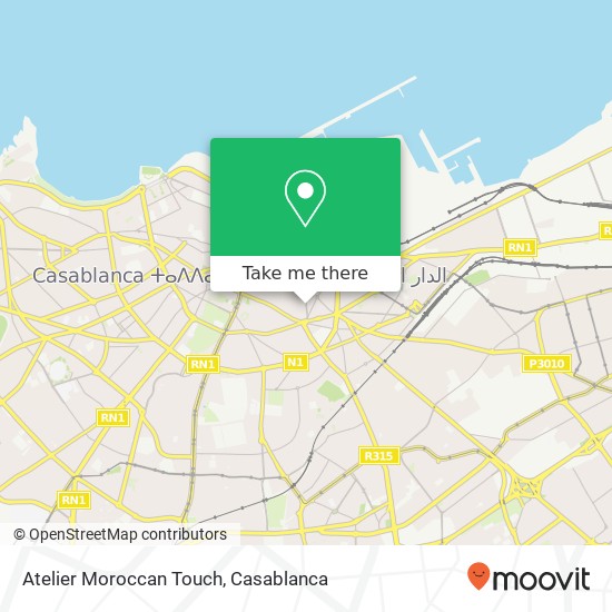 Atelier Moroccan Touch map