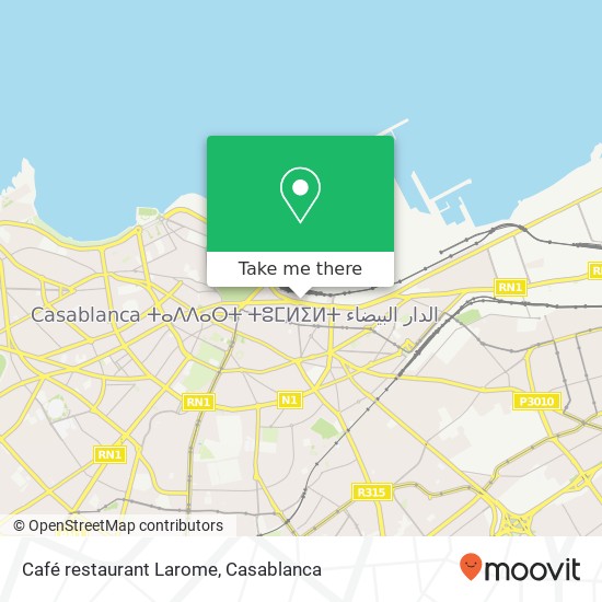 Café restaurant Larome map