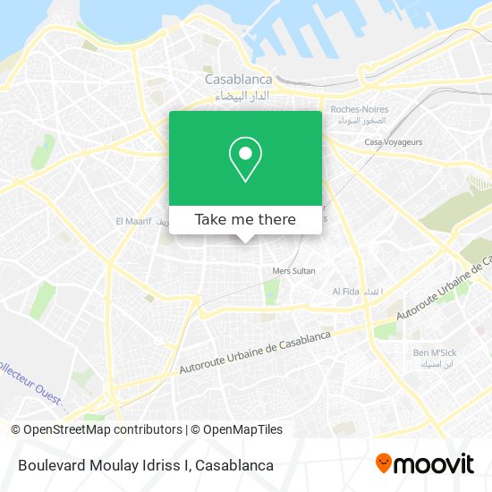 Boulevard Moulay Idriss I map