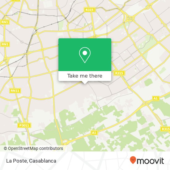 La Poste map