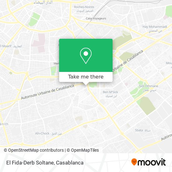 El Fida-Derb Soltane map