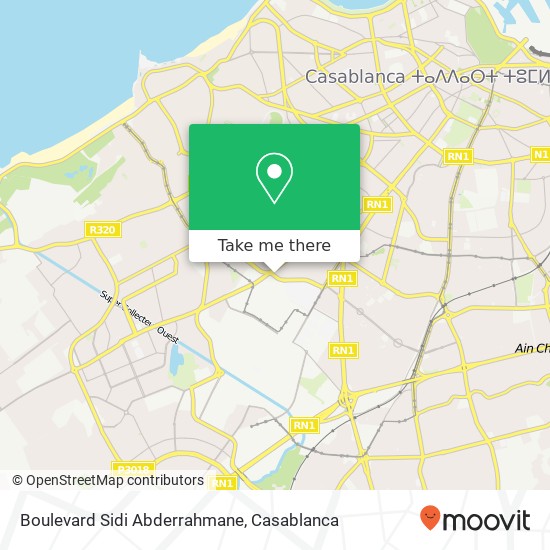 Boulevard Sidi Abderrahmane map