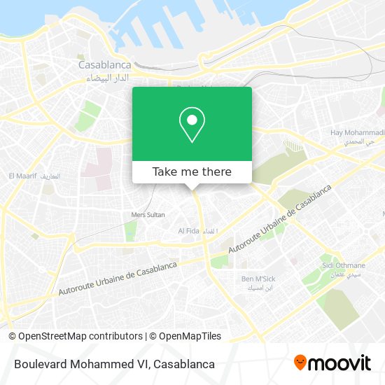 Boulevard Mohammed VI map