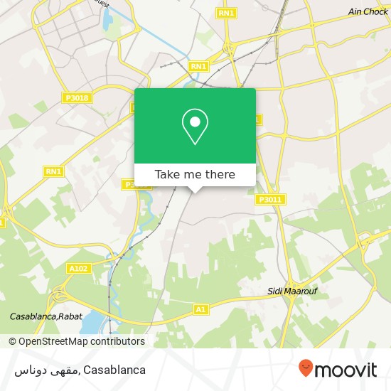 مقهى دوناس, سيدي معروف, الدار البيضاء map