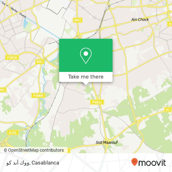 ووك أند كو, سيدي معروف, الدار البيضاء map