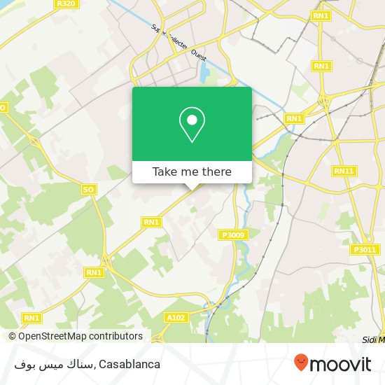 سناك ميس بوف, ليساسفة, الدار البيضاء map