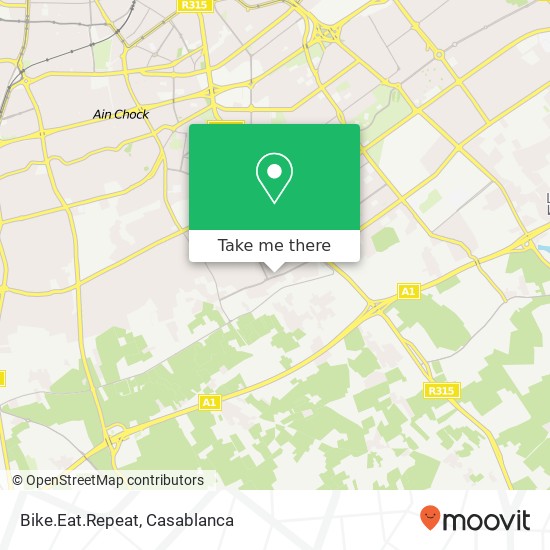 Bike.Eat.Repeat, زنقة 19 عين الشق, الدار البيضاء map