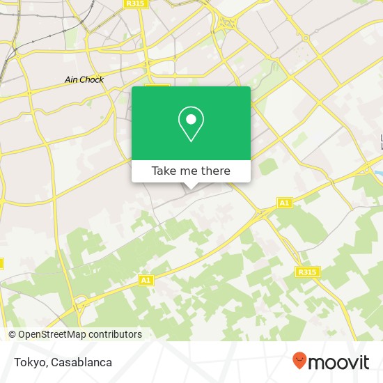 Tokyo, زنقة 19 عين الشق, الدار البيضاء map