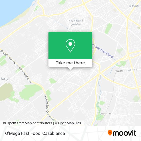O'Mega Fast Food map