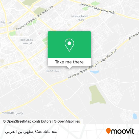 مقهى بن العربي map